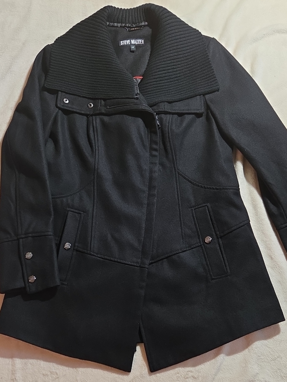 Steve Madden wool blend pea coat - Picture 9 of 15